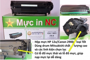 Hộp mực Canon 303, LBP 2900, 3000 loại 1 (bền)